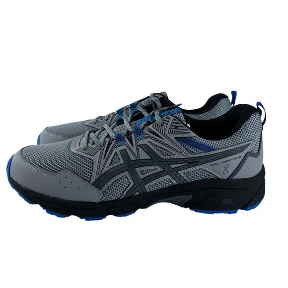 ASICS Gel-Venture 8 Men’s Trail Running Shoes Gray Blue US 14 NWT - Picture 4 of 13